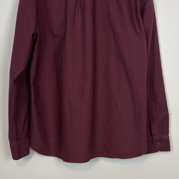 Men’s J Crew Factory Burgundy Garment Dyed Oxford Shirt. Size XXL. NWT - Picture 3 of 12